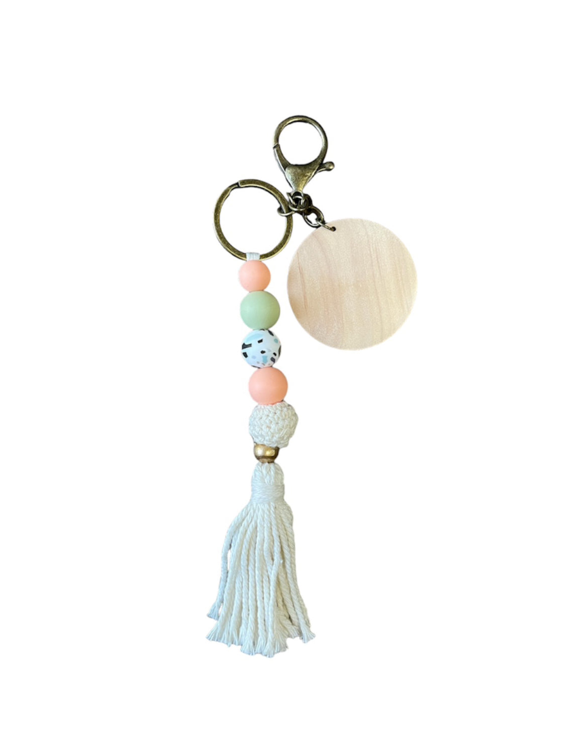 A8761 - Croche Keyring Tassel Clip