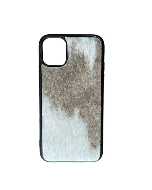 A8611 - IPhone 11 Hair on Hide Leather Case