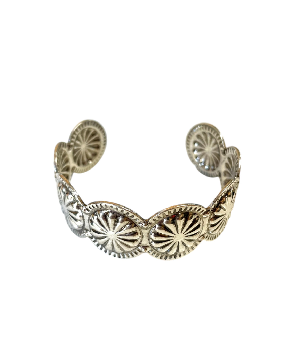 J6463A- Western Concho Cuff Bangle