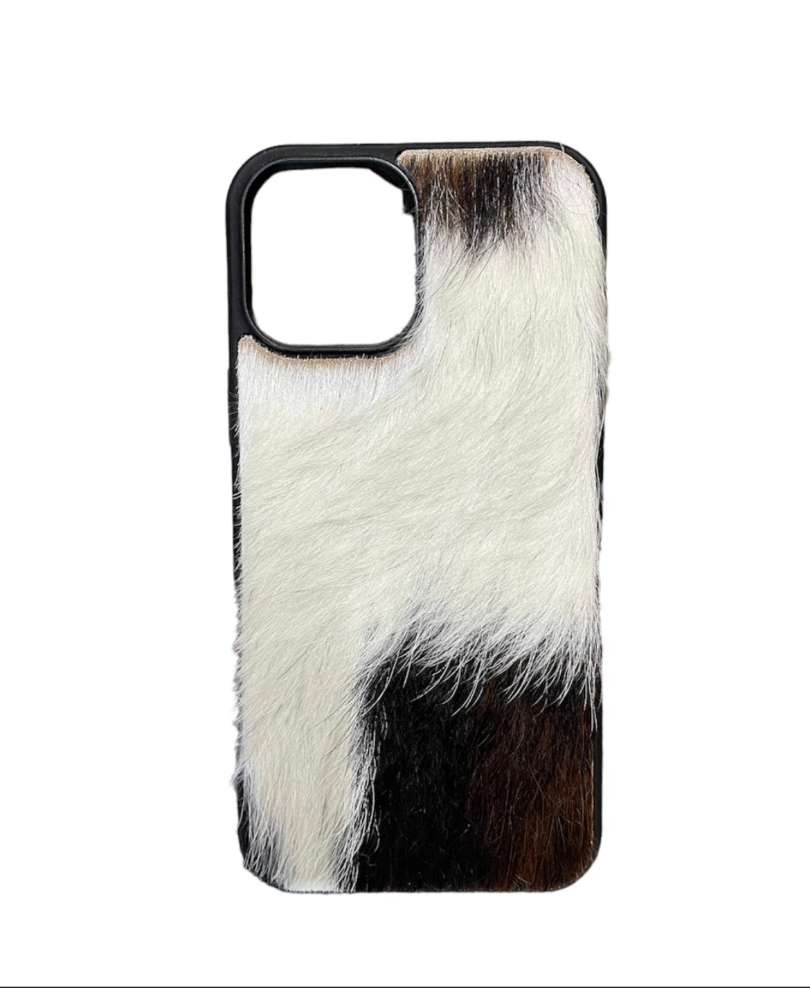 A8360 - IPhone 12 Max Hair on Hide Leather Case