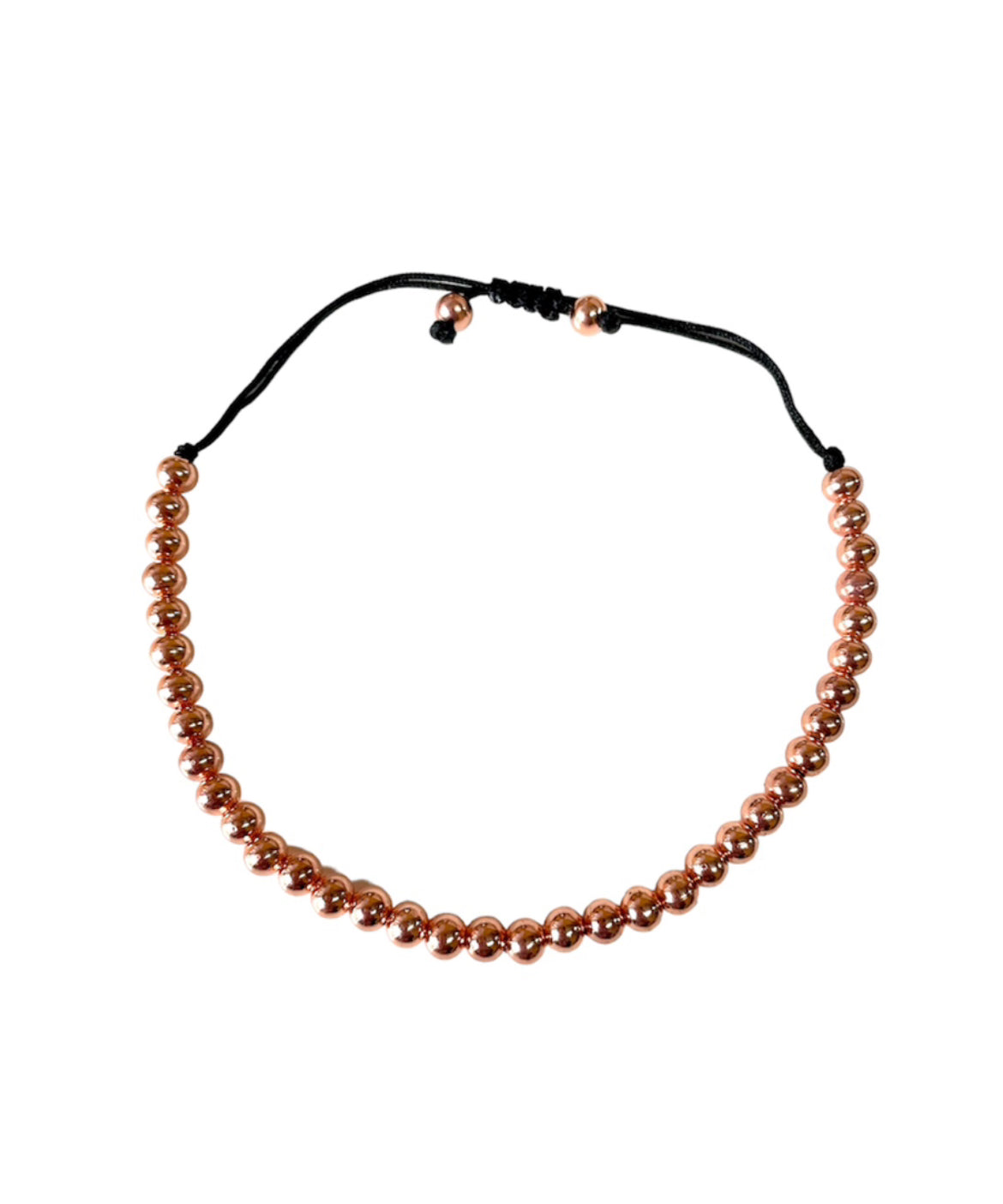 J6895 - Copper Bead Braclet Adjustable