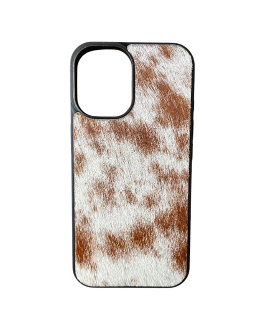 A8796 - IPhone 16 Hair on Hide Leather Case