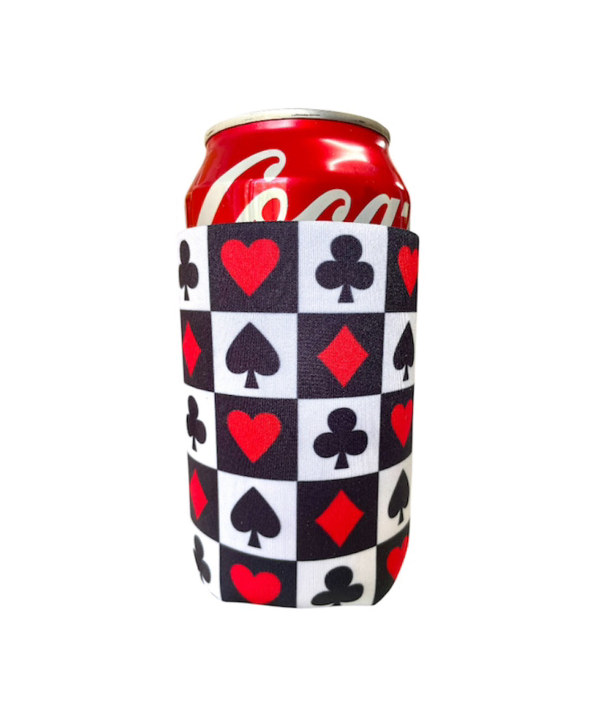 A88223 - Playing Card Symbols Print Stubby Cooler