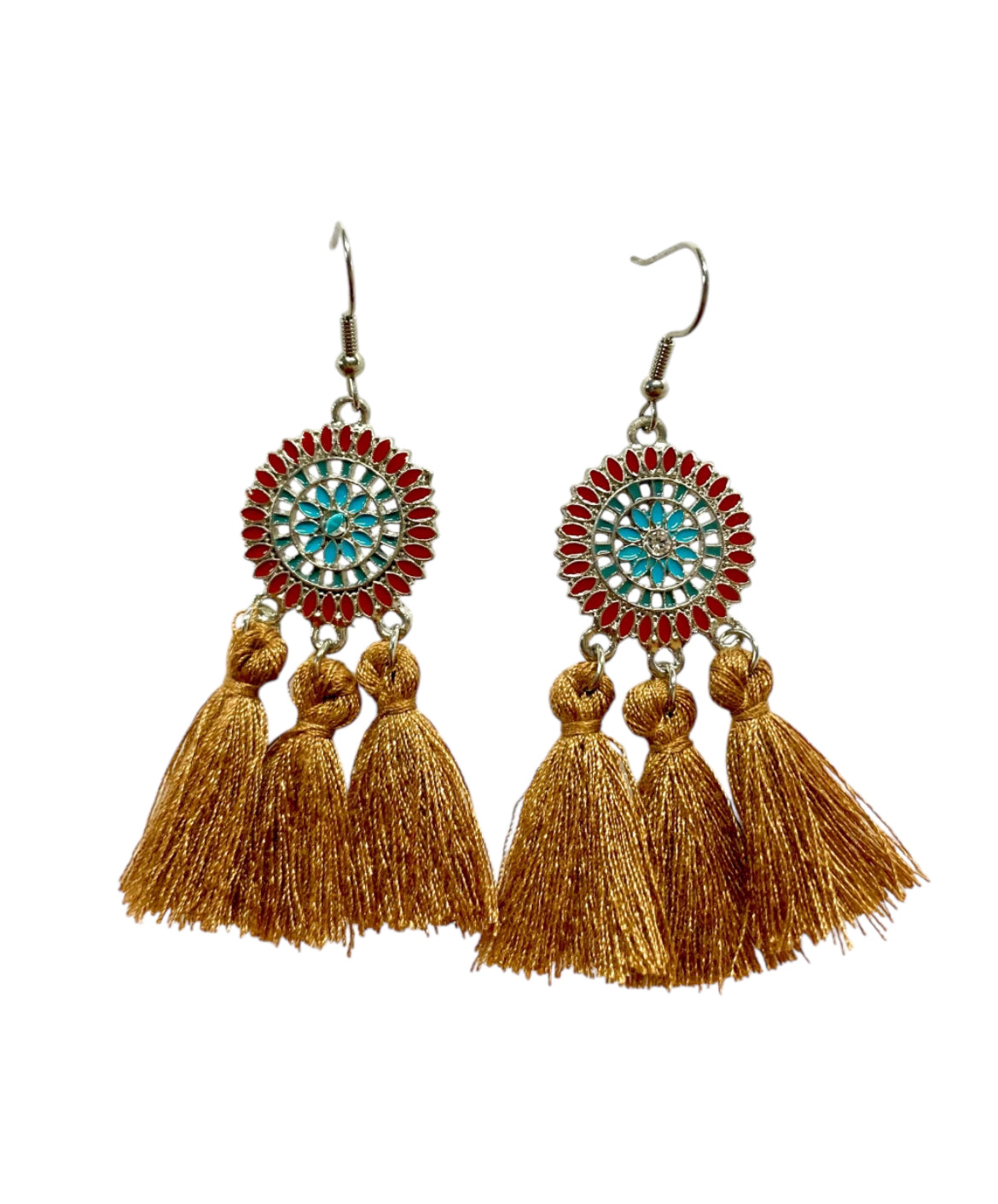 J6949B - Tassel Dangle Earrings