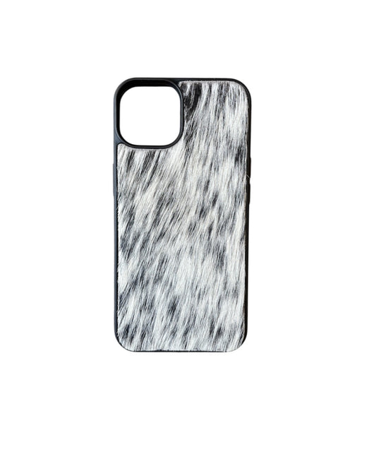 A8629 - IPhone 14 Hair on Hide Leather Case