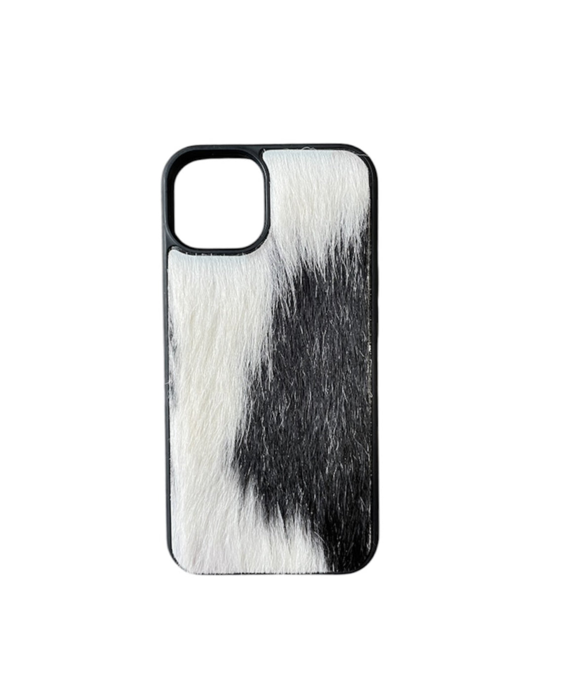 A8622 - IPhone 13 Cowhide Hair on Hide Leather Case