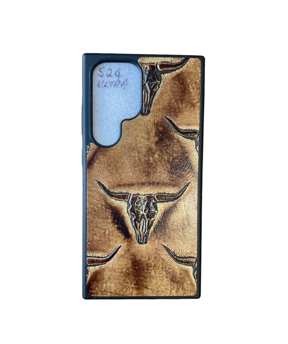 A8718 - Samsung S24 Ultra Tooled Leather Case