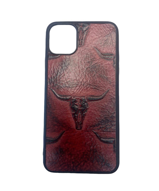 A8602 - IPhone 15 Pro Tooled Leather Case