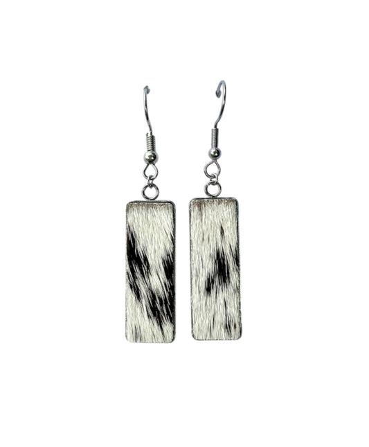 J6696C - 100% Hair on Hide Earrings Dangles