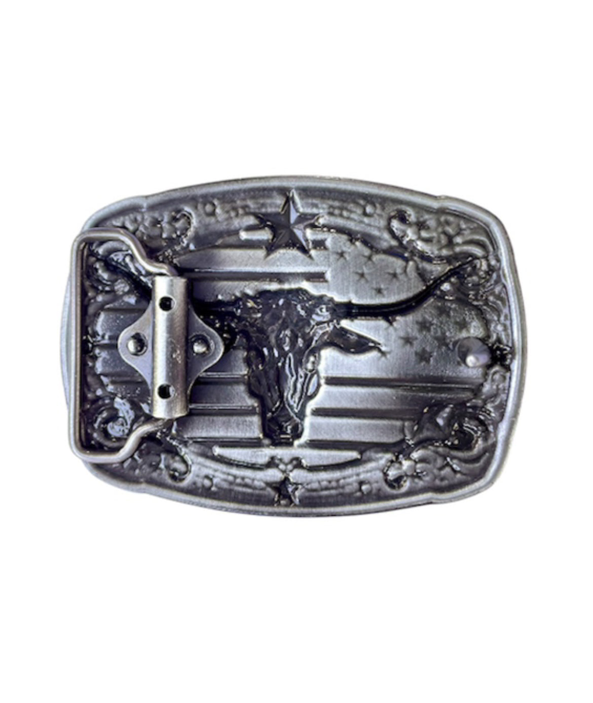 A8251 - Longhorn Antique Western Belt Buckle