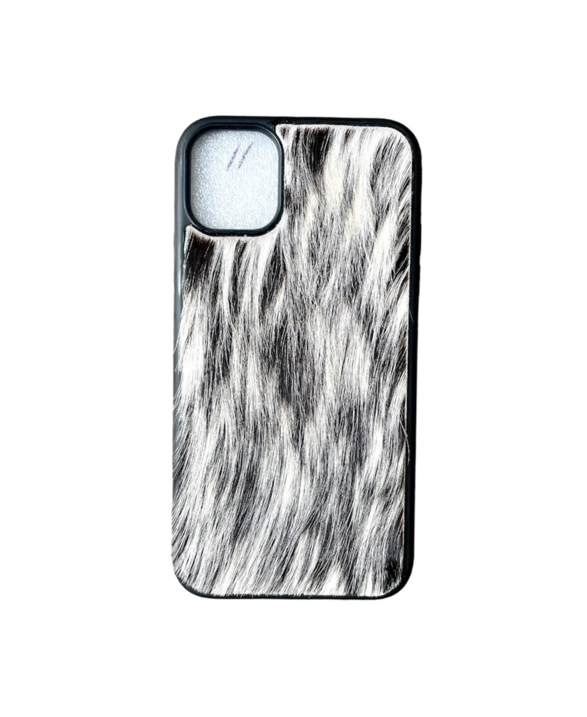 A8423 - IPhone 11 Hair on Hide Leather Case