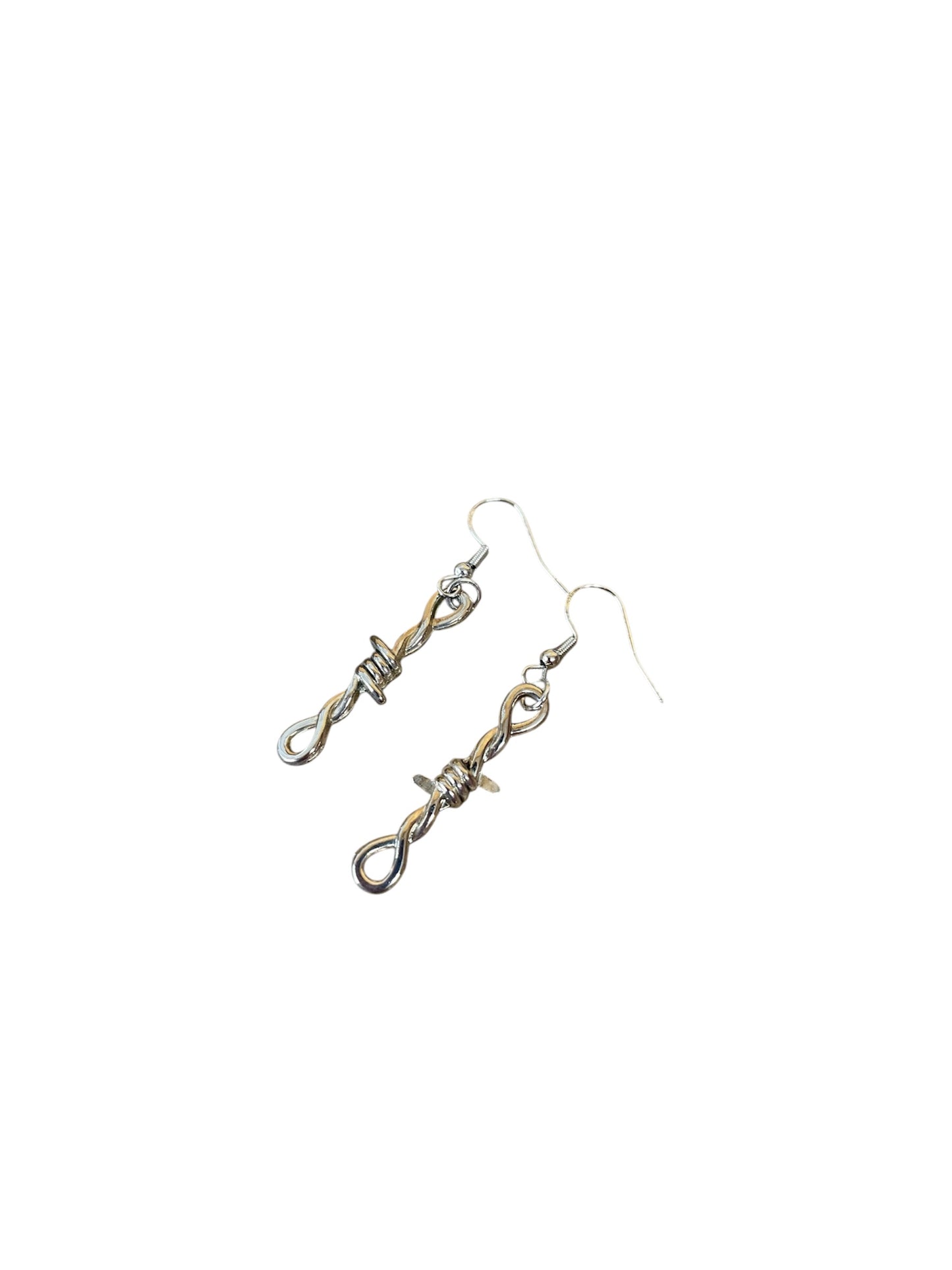 J6941 - Barb Wire Dangle Earrings