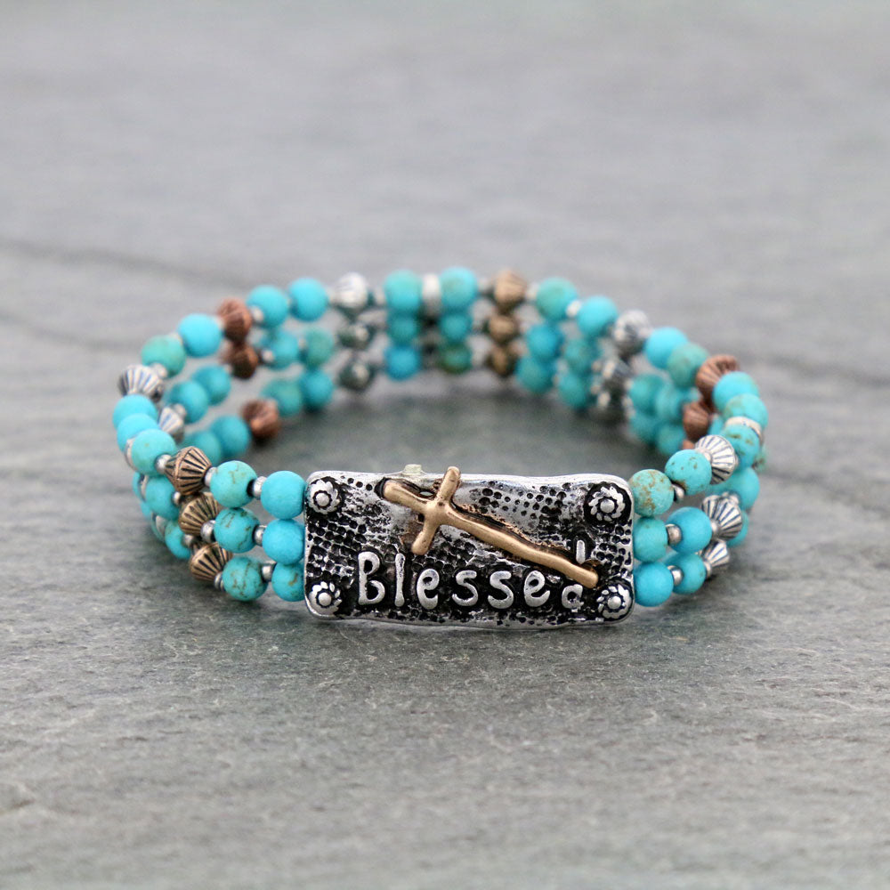 J6620 - Cross Stretch Bracelet