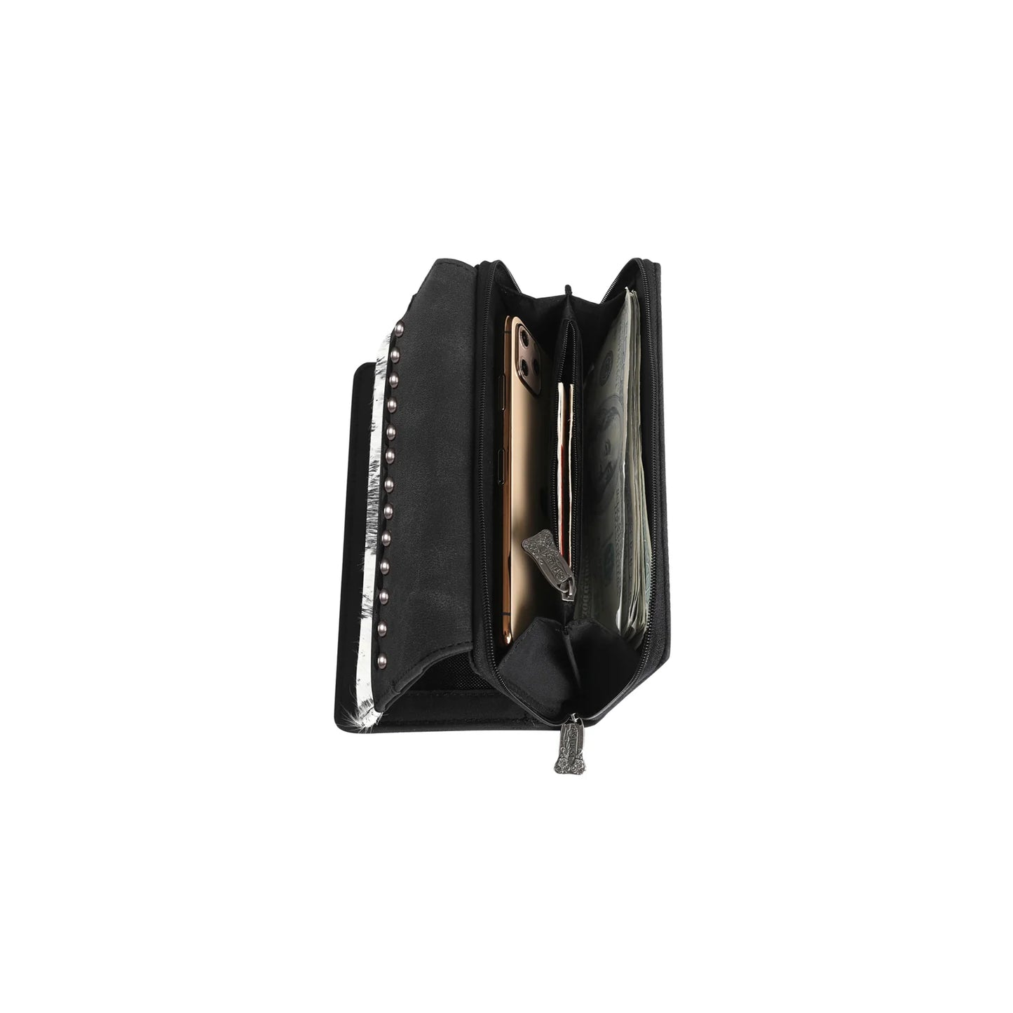 TR137W010CF - Trinity Ranch Hair On Cowhide Collection Wallet