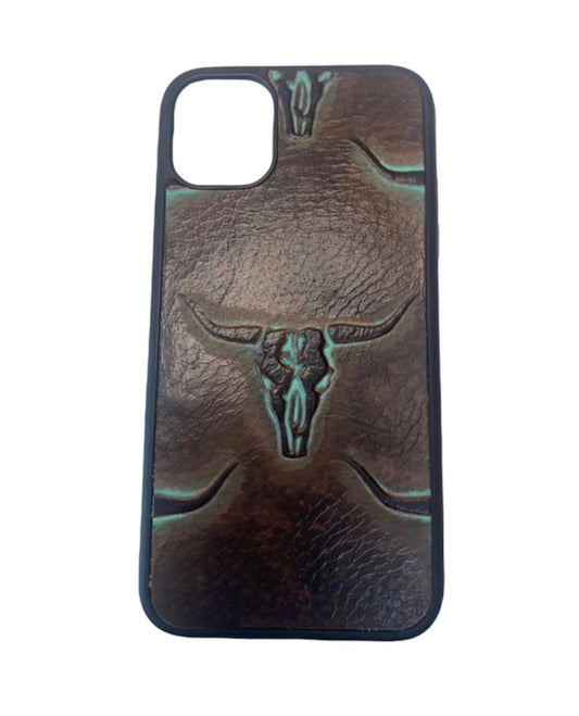 A8601- IPhone 15 Pro Tooled Leather Case