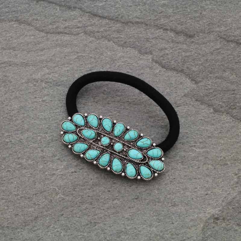 J6523 - Western Turquoise Hair Tie