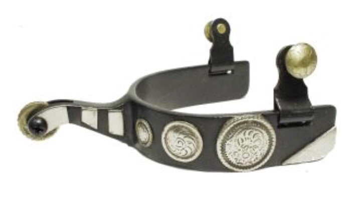 08797  - Roping Spur Black Mens - Rawhide Western Wear 